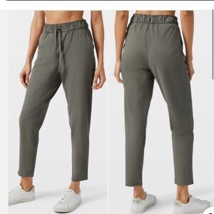 Lululemon Keep Moving Olive Green Pants, size 2